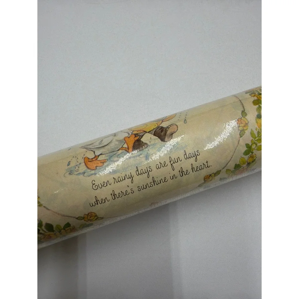 Hallmark Charms Vintage All Occasion Gift Wrap Yellow Roses Children 30in x 96in